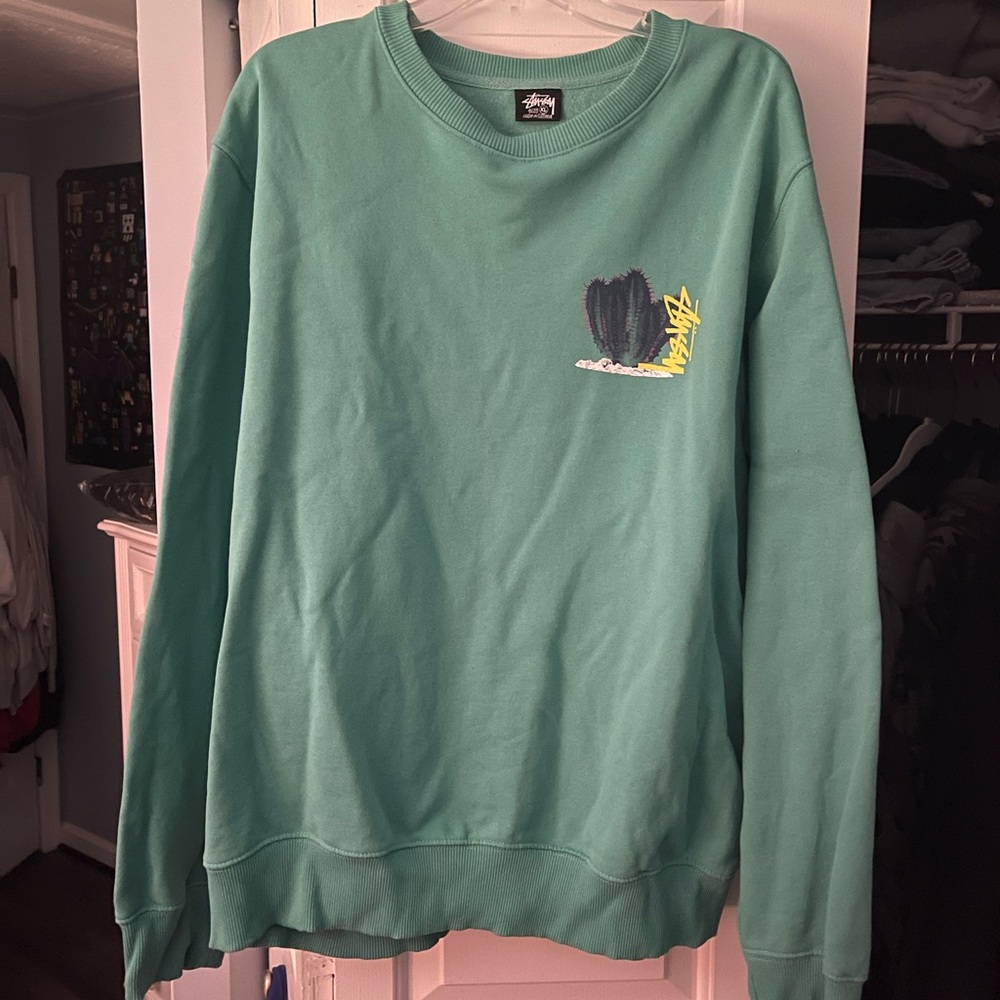 Green Stussy Crewneck